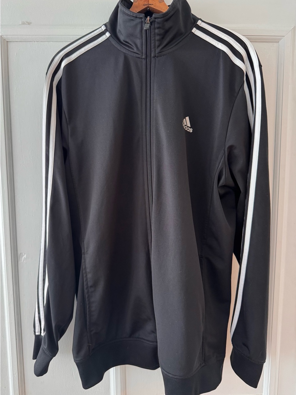 adidas Black Tee with Gold Logo